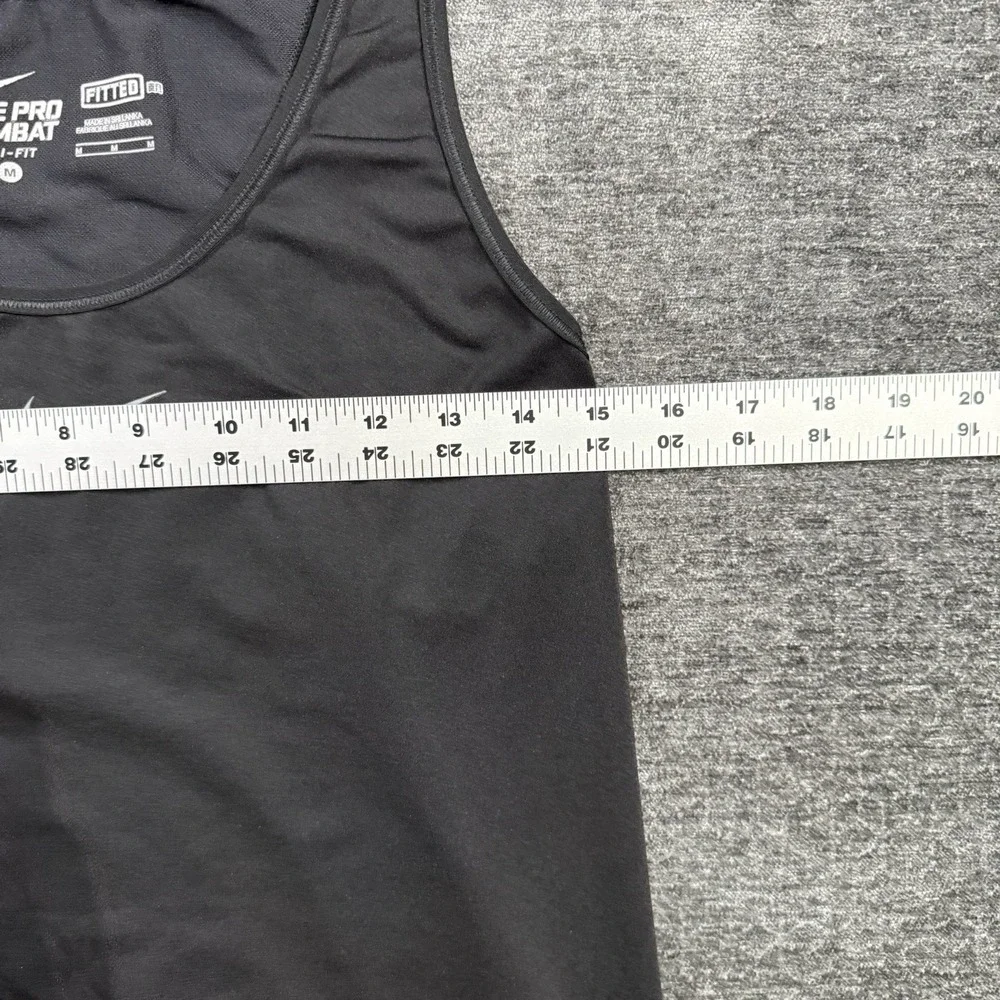 Nike Pro Combat‎ Dri-Fit Fitted Women's Black Tank-Top Size Medium Activewear